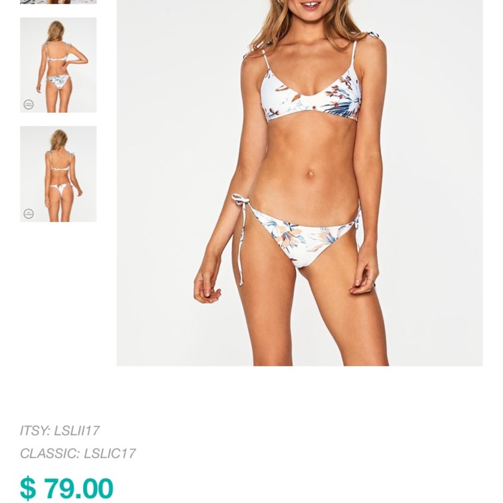 Lspace | White Lily Bikini Bottom - XS - Picture 8 of 8